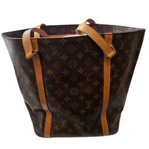 Louis Vuitton Vintage Monogram Shopping Tote Bag – Classic Brown Canvas
